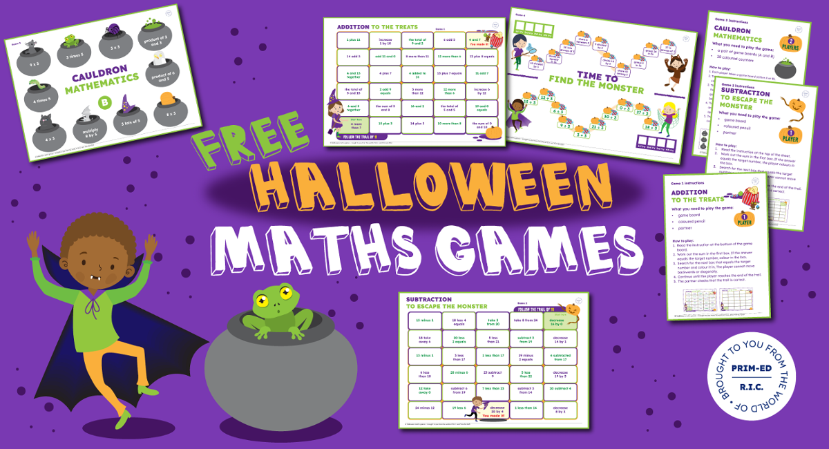 Halloween Maths Games Freebie 