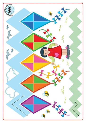 new wave pre writing patterns write on posters english preschool