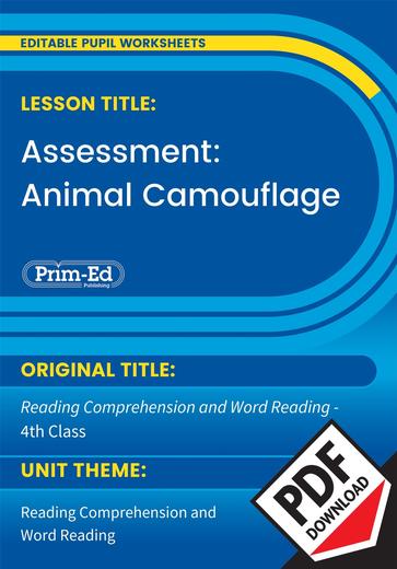 Assessment: Animal Camouflage | English | 4th Class Assessment: Animal Camouflage | English | 4th Class