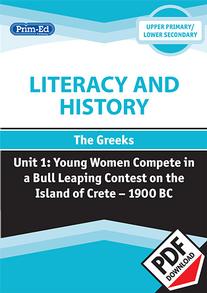 Literacy and History - The Greeks: Young Women Compete in a Bull Leaping Contest on the Island of Crete – 1900BC eBook